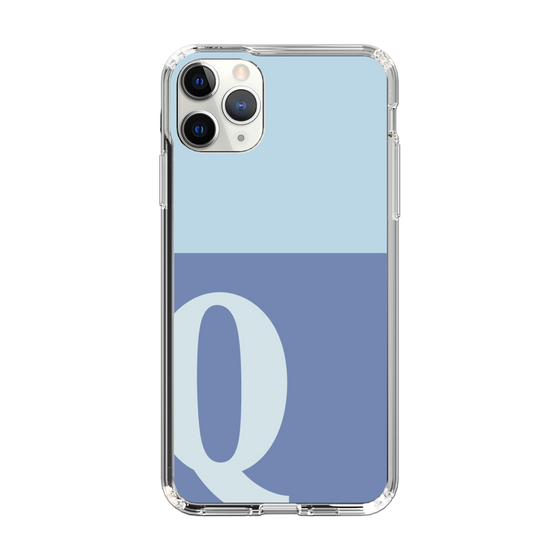 Slim Protection Case［ Original - initial two tone - Q blue ］