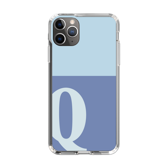 Slim Protection Case［ Original - initial two tone - Q blue ］