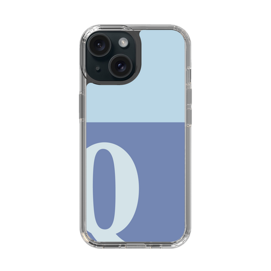 Slim Protection Case［ Original - initial two tone - Q blue ］