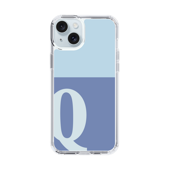 Slim Protection Case［ Original - initial two tone - Q blue ］