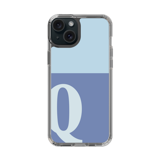 Slim Protection Case［ Original - initial two tone - Q blue ］