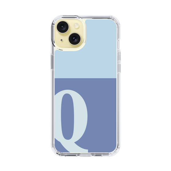 Slim Protection Case［ Original - initial two tone - Q blue ］