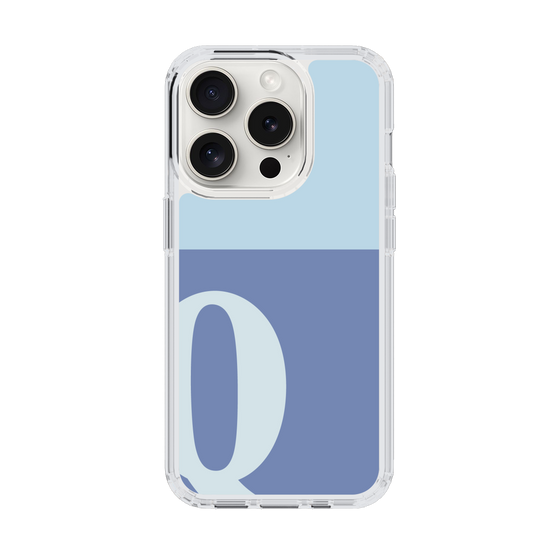 Slim Protection Case［ Original - initial two tone - Q blue ］