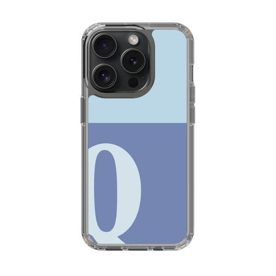 Slim Protection Case［ Original - initial two tone - Q blue ］