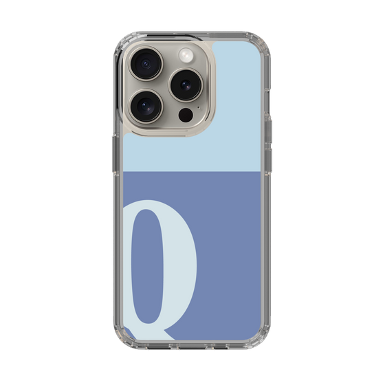 Slim Protection Case［ Original - initial two tone - Q blue ］