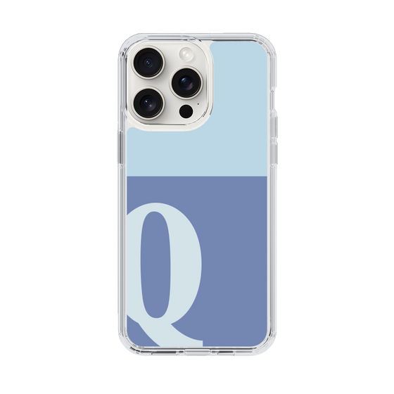Slim Protection Case［ Original - initial two tone - Q blue ］
