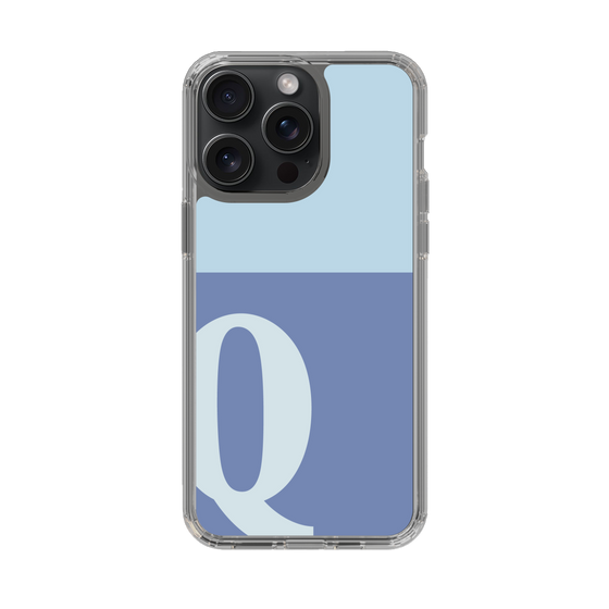 Slim Protection Case［ Original - initial two tone - Q blue ］