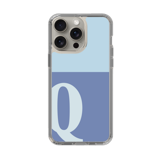 Slim Protection Case［ Original - initial two tone - Q blue ］