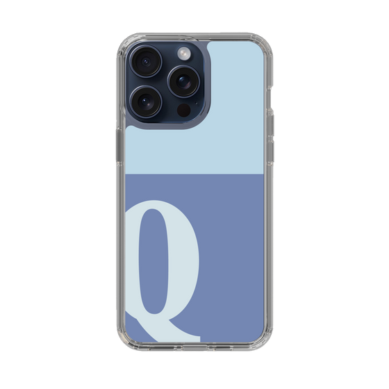 Slim Protection Case［ Original - initial two tone - Q blue ］