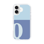 Slim Protection Case［ オリジナル - initial two tone - Q blue ］