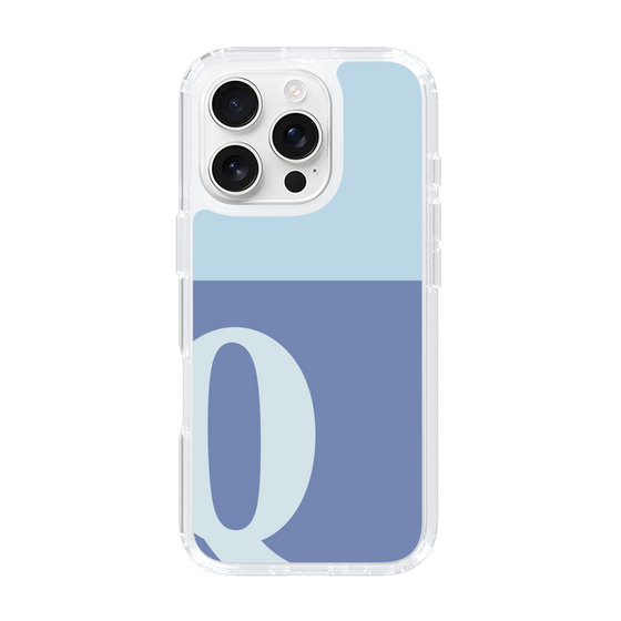 Slim Protection Case［ オリジナル - initial two tone - Q blue ］