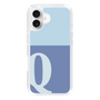 Slim Protection Case［ オリジナル - initial two tone - Q blue ］