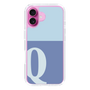 Slim Protection Case［ オリジナル - initial two tone - Q blue ］