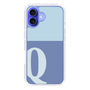 Slim Protection Case［ オリジナル - initial two tone - Q blue ］