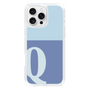 Slim Protection Case［ オリジナル - initial two tone - Q blue ］