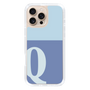 Slim Protection Case［ オリジナル - initial two tone - Q blue ］