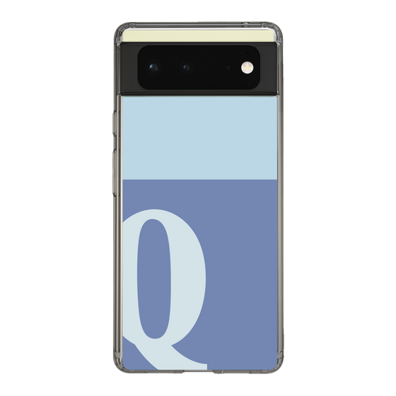 Slim Protection Case［ Original - initial two tone - Q blue ］