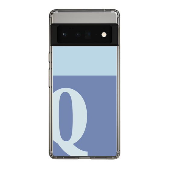 Slim Protection Case［ Original - initial two tone - Q blue ］