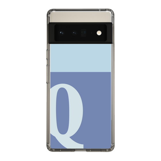 Slim Protection Case［ Original - initial two tone - Q blue ］