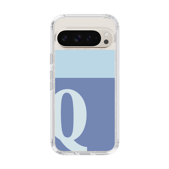 Slim Protection Case［ Original - initial two tone - Q blue ］