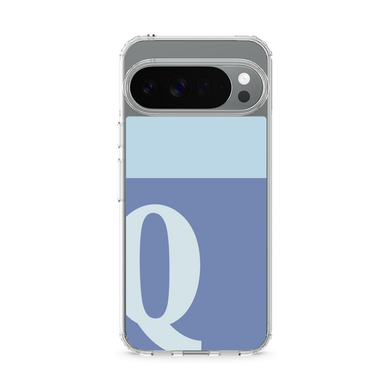 Slim Protection Case［ Original - initial two tone - Q blue ］