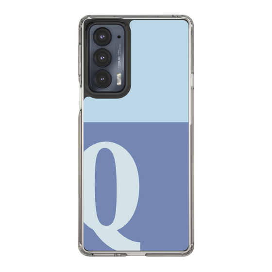 Slim Protection Case［ Original - initial two tone - Q blue ］