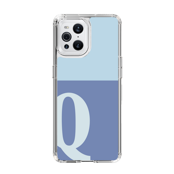 Slim Protection Case［ Original - initial two tone - Q blue ］