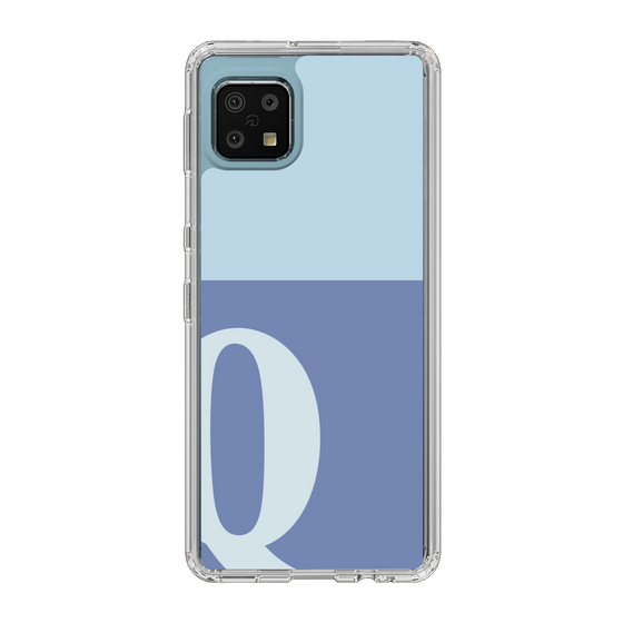 Slim Protection Case［ Original - initial two tone - Q blue ］