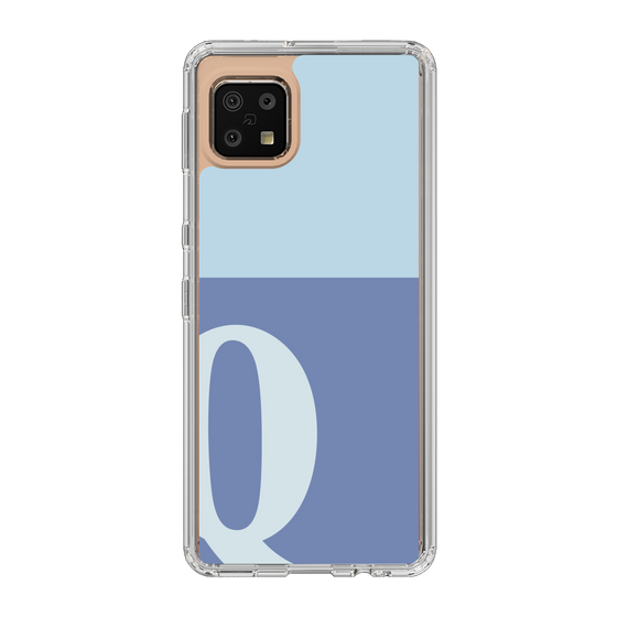 Slim Protection Case［ Original - initial two tone - Q blue ］