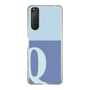 Slim Protection Case［ Original - initial two tone - Q blue ］