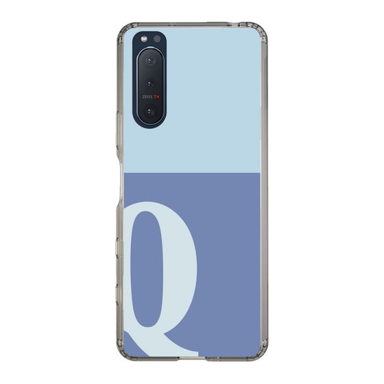 Slim Protection Case［ Original - initial two tone - Q blue ］