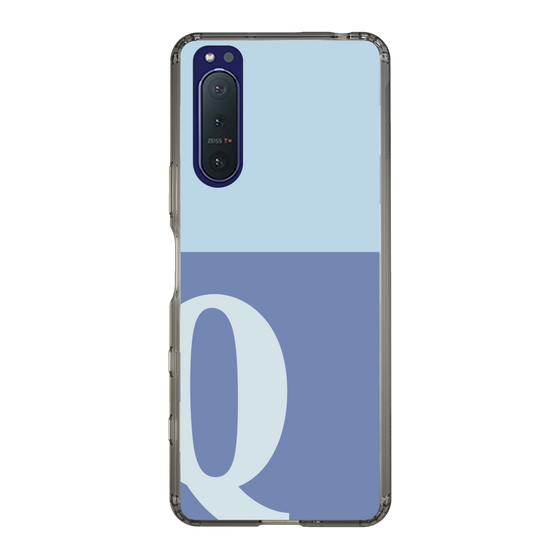 Slim Protection Case［ Original - initial two tone - Q blue ］