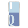 Slim Protection Case［ Original - initial two tone - Q blue ］