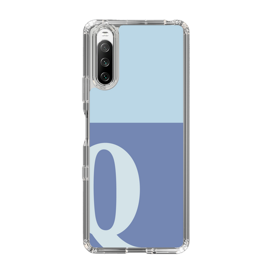 Slim Protection Case［ Original - initial two tone - Q blue ］