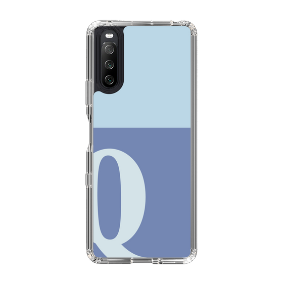 Slim Protection Case［ Original - initial two tone - Q blue ］