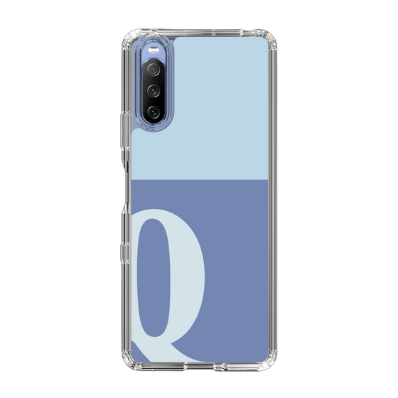 Slim Protection Case［ Original - initial two tone - Q blue ］