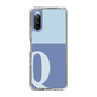 Slim Protection Case［ Original - initial two tone - Q blue ］