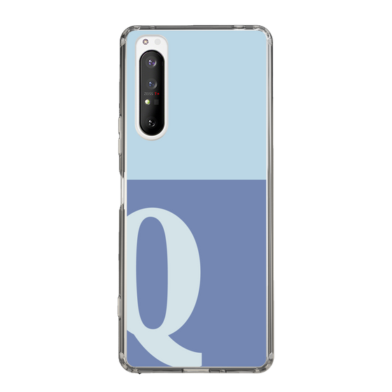 Slim Protection Case［ Original - initial two tone - Q blue ］
