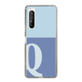 Slim Protection Case［ Original - initial two tone - Q blue ］