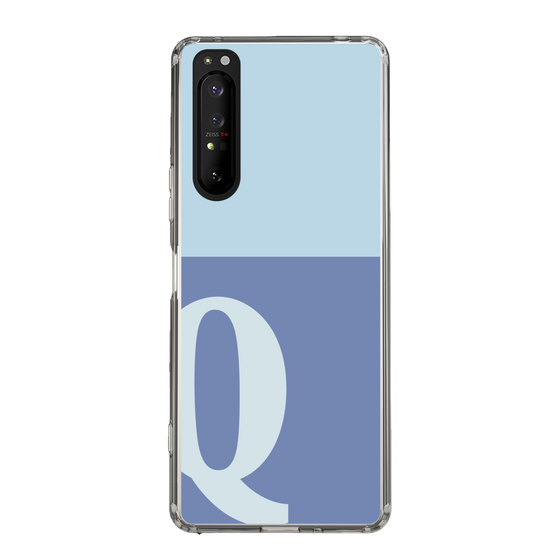 Slim Protection Case［ Original - initial two tone - Q blue ］