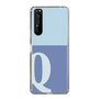 Slim Protection Case［ Original - initial two tone - Q blue ］