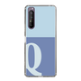 Slim Protection Case［ Original - initial two tone - Q blue ］