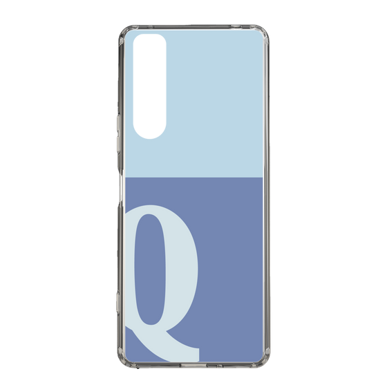 Slim Protection Case［ Original - initial two tone - Q blue ］