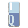 Slim Protection Case［ Original - initial two tone - Q blue ］