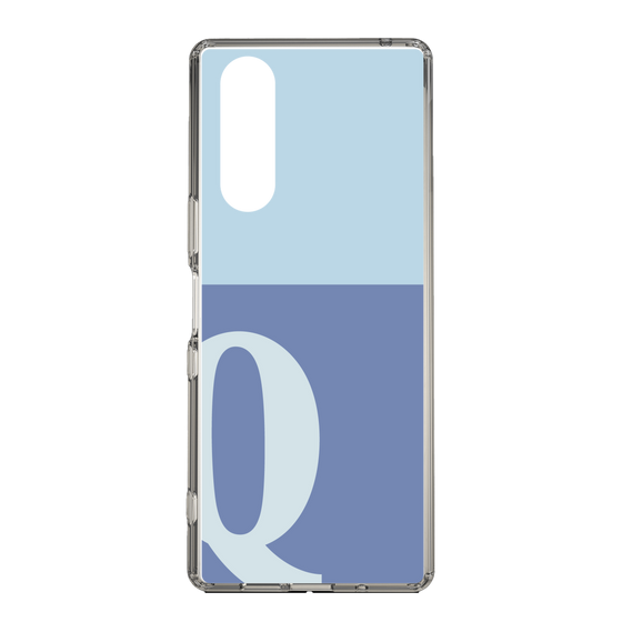 Slim Protection Case［ Original - initial two tone - Q blue ］