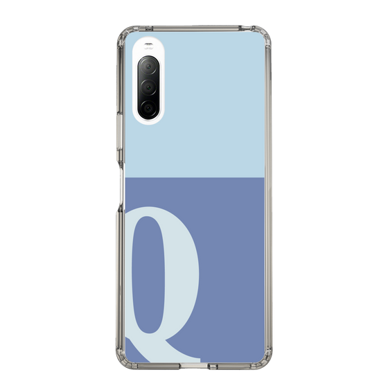 Slim Protection Case［ Original - initial two tone - Q blue ］