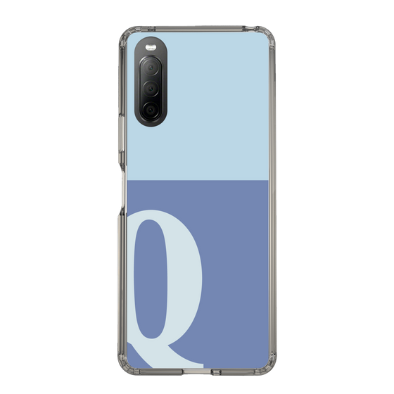Slim Protection Case［ Original - initial two tone - Q blue ］