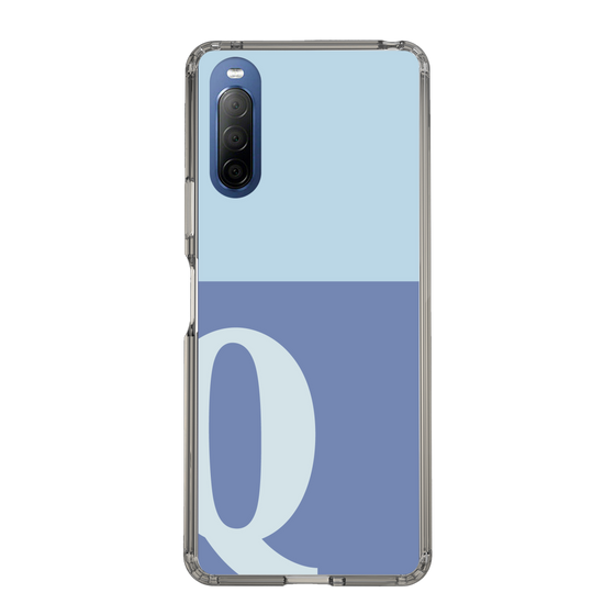 Slim Protection Case［ Original - initial two tone - Q blue ］