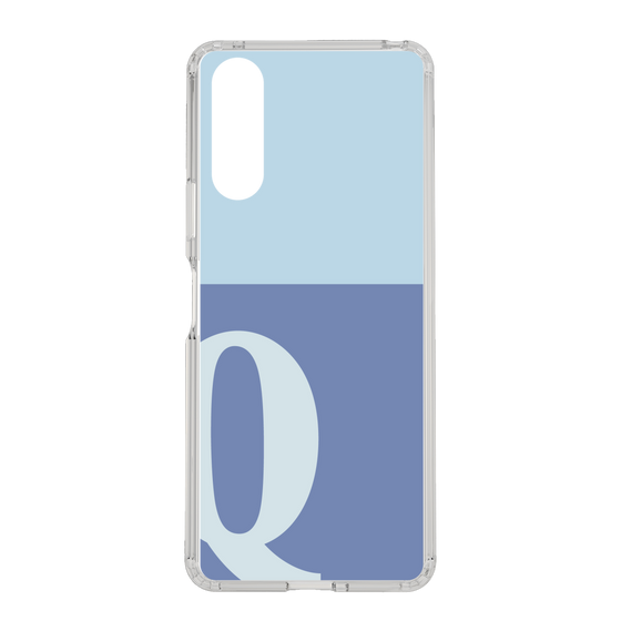 Slim Protection Case［ Original - initial two tone - Q blue ］