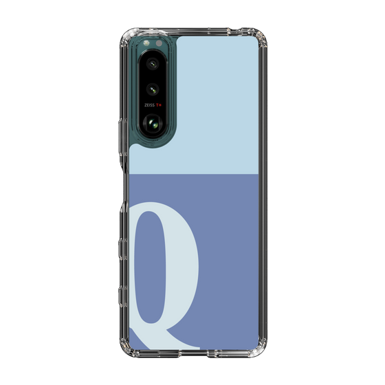 Slim Protection Case［ Original - initial two tone - Q blue ］